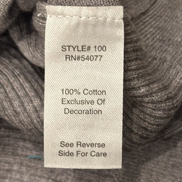 CAbi Women's Applique Cardigan Gray Black Size M - Picture 10 of 11